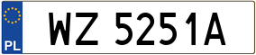 Trailer License Plate